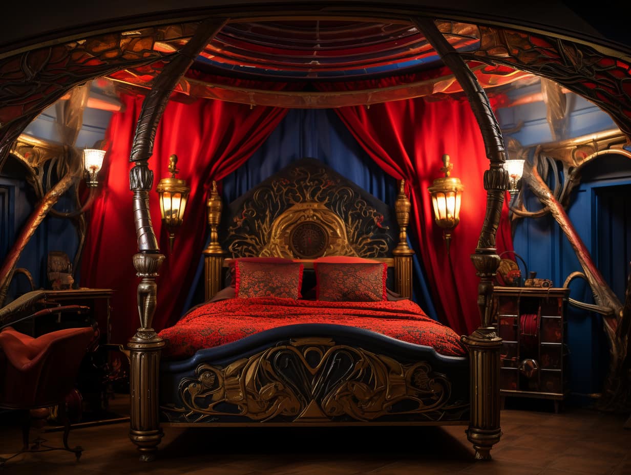 Marvel themed bedrooms made with Midjourney! Which one would you like to stay the night at.