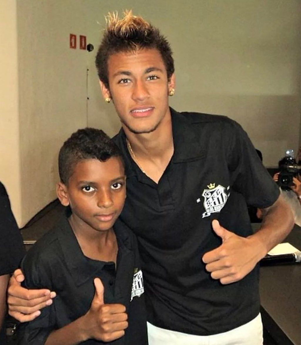 Rodrygo and Neymar a couple of years ago ... | Neymar, Neymar jr, Football  gossip