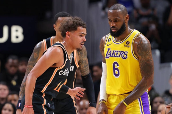 Trae Young responde a possibilidade de jogar com LeBron James: “Conversamos em breve”