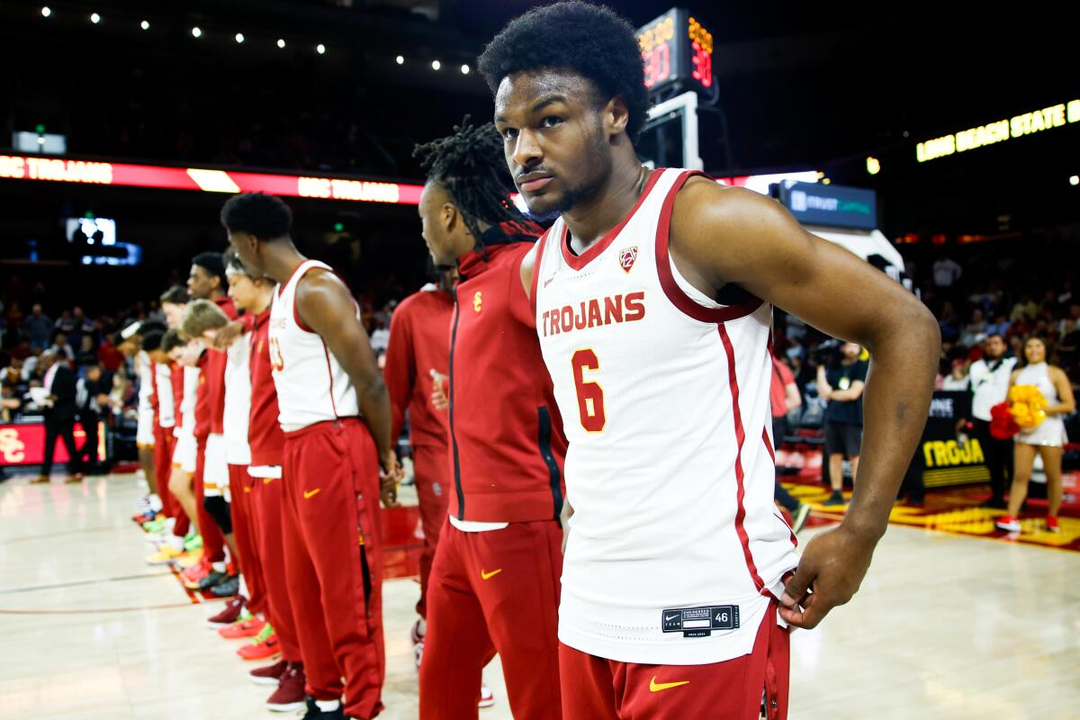 'Class is forever: Bronny makes USC debut nearly 5 months absent with his parent was cheering him on