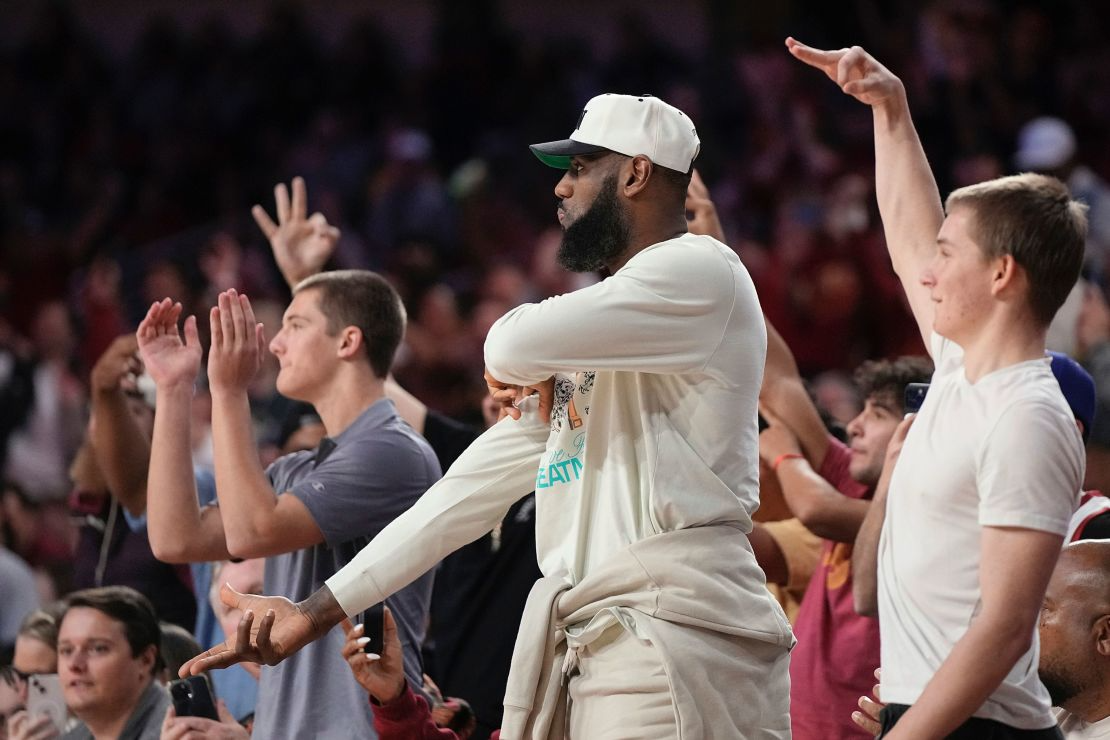 'Class is forever: Bronny makes USC debut nearly 5 months absent with his parent was cheering him on