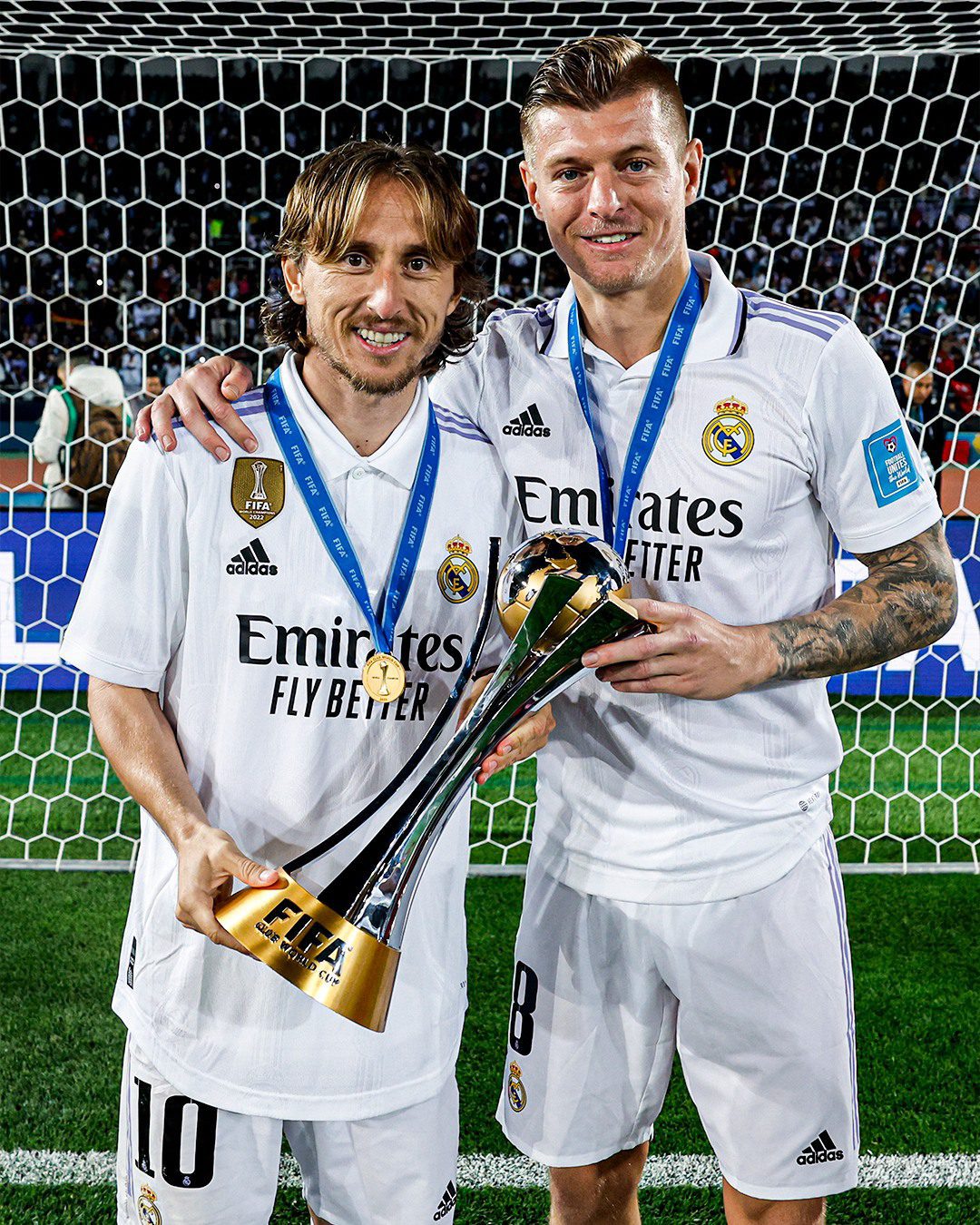 Congratulations to the legends of the Los Blancos’ : Luka Moric , Toni Kroos still with Real Madrid