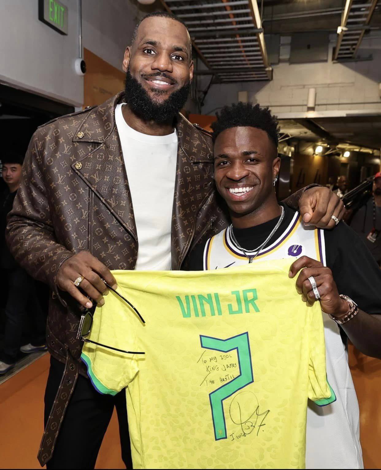 Beyond Borders: Vini Jr. and Cami’s All-Access Pass to LeBron James and Lakers’ Glory