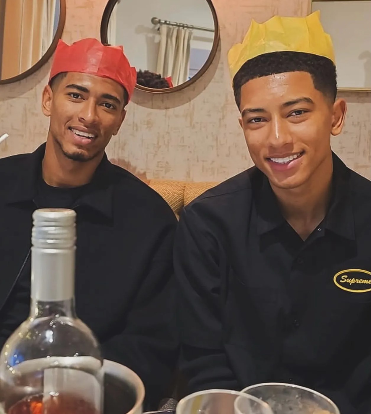 Jude Bellingham, left, and brother Jobe enjoying their Christmas together