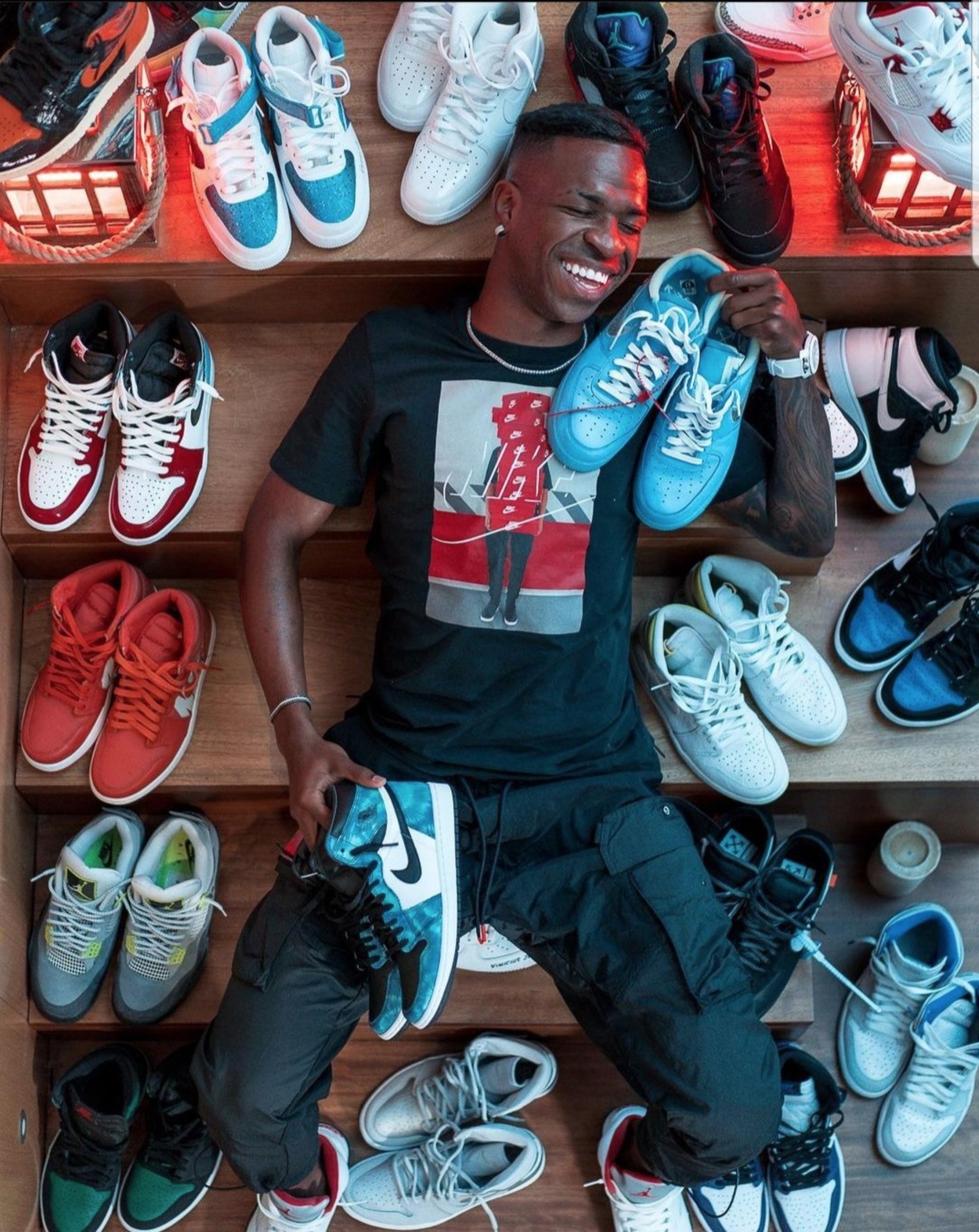 Vinicius sneaker addiction: Real Madrid star shows off collection