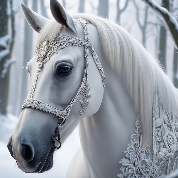 Premium AI Image | World animals day beautiful horse wallpaper by ai